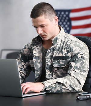 veteran searching online resources