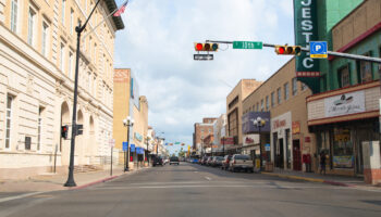 A view of the downtown of Brownsville, Texas