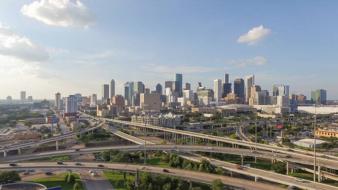 The skyline of Houston, Texas